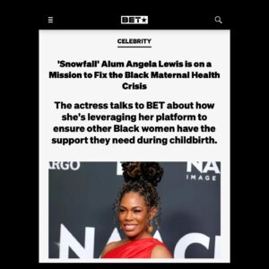 Angela Lewis Instagram - It’s Black Maternal Health Week and a huge thank you to @bet for chatting with me and highlighting @birthvillage_org! Thank you @mrmalcolmvee for a great discussion 🤎✨🤰🏾💐 Swipe thru for the highlights full convo in my ↖️ #blackmaternalhealthweek