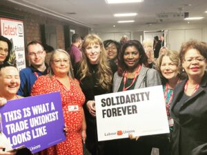 Angela Rayner Instagram - I was born in Stockport but I was raised in UNISON. 

Great to be with friends old and new at #tuc22 this week.

@unisontheunion @tradesunioncongress 
@labourunionsuk 

#tradeunion #labour 
#labourparty #tuc22 
#newdealforworkingpeople