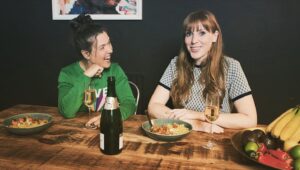 Angela Rayner Instagram - Had the most fun (and a curry) on #DineHard with @josierones 

But did I defect to the Rosie Jones Party? 

Find out on @channel4