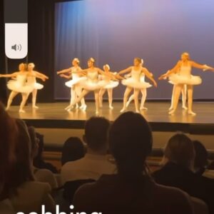 Angela Trimbur Instagram - The @angelatrimburdance Balletcore Recital was one of the best nights of our lives and was everything I dreamt it could be and more. I wanted it to feel like we’re in the classic ballet movies we all love.  Everyone showed up and played their parts: the dancers being prima ballerinas (in our playful anti perfection don’t take yourself too seriously kind of way )…Miss Angela and her flawless French accent jk…and the wildly supportive fans. The families and chosen families (some flew in for it and surprised them!) and even people you may not have even guessed would show up for you but did…were all encouraged to celebrate their bold ballerina loudly, scream their names at any point and throw roses and give bouquets after each routine.  Everyone there that night came CORRECT. It felt like a sports game truly. But extra sentimental. 

All the dancers were people who had a complicated relationship with dance like felt they couldnt anymore or haven’t since they were 6 or felt they shouldn’t ever and they all worked their asses off and bonded deep. We went from people who knew maybe one other person kinda- to each others new RideOrDies tbh it’s true it seems. 

80 dancers. 730 friends n family attendees. 2946627838474 feelings 1 night wow I wish at least 2 ugh. Next time.
