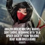 Angela Kang Instagram – Was a lot going on when this was announced, so a little belatedly, here’s my new gig 🕸️🕷️ I love this character and working with @phillordy & @chrizmillr is as delightful as you’d imagine. Grateful to Lord Miller   Amy Pascal, @sptv & my new creative home @amazonstudios for the opportunity to tell the story of @marvel’s Cindy Moon/Silk/실크!

Link in bio to the article. 

Repost • @variety Amazon is moving forward with multiple live-action shows based on the Marvel characters controlled by Sony. ⁠
⁠
The first series will be “Silk: Spider Society,” which was developed by #TheWalkingDead showrunner Angela Kang.⁠
⁠
Get the details at the link in our bio.⁠
⁠
(📸: Marvel)
