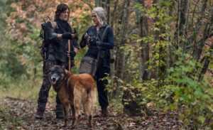 Angela Kang Instagram - Dog Appreciation post for #TWD’s Very Good Boy 🐕🧟 #TheWalkingDead #TWDbts #TWDFamily
