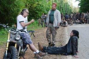 Angela Kang Instagram - A group photo from seasons 1-10 of #TheWalkingDead. Not like the PERFECT pic that encapsulates each year — I’m not even going to pretend I know what that is — but just some glimpses of the everyday love and warmth and silliness that was part of this show behind the scenes. ❤️ #TWDFamily #TWD