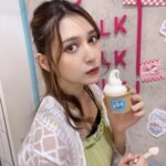 Angela Mei Instagram - ラフォーレでのイベント待機中に ゆめちゃんとお買い物がてら降りて ミルクアイス食べた🍨 おいしかったあ