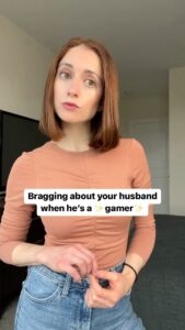 Angela Petruzziello Instagram - Gaming achievements are real achievements, Tricia. #comedy #gaming #gamer