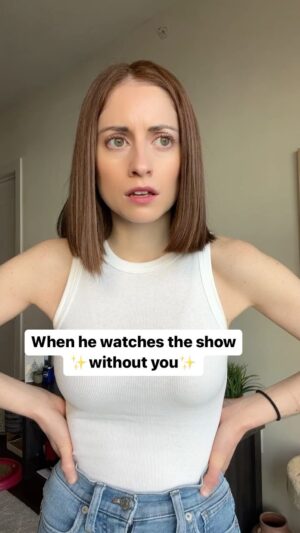 Angela Petruzziello Instagram - I’m not secure enough to watch a show on my own. 
#comedy #marriedlife #married
