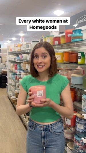 Angela Petruzziello Instagram - “I just need dish towels” turning into an entire home renovation. Who is the person who goes in there and comes out with what they originally wanted? It’s a trap, I tell you. @homegoods 

#comedyskit #comedyskits #comedy #funnyreel #funny #reelskit #igskit #acting #actor #homegoods