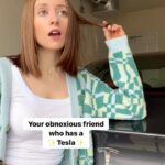 Angela Petruzziello Instagram – Tag your friends who have a Tesla…you know they want the attention. 

#comedy #tesla