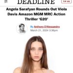 Angela Sarafyan Instagram - Grateful to be a part of this project! 🤍