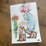 Angela Scanlon Instagram - The Unexpected Red Theory! It’s a thing apparently & sublimely or otherwise it’s been sticky. 1. A shiny red car I dream of and bag with charms 2. @myfrkl Pixelated heart 3. A red den 4. @tonygreen_illustration 🤠 cowboy hat (currently framing with red bobbles) 5. Old sunnies @maxandco (scrunchie @wearetbco ) 6. Dorothy shoes 7. @virginradiouk lift and Latin toes 8. Red fringe 👀 9. Red dots @14_day_manicure @secretspauk 10. Woman with travel blender Is it a thing?!