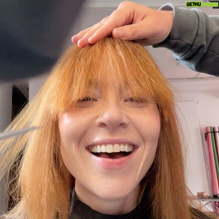 Angela Scanlon Instagram - The Unexpected Red Theory! It’s a thing apparently & sublimely or otherwise it’s been sticky. 1. A shiny red car I dream of and bag with charms 2. @myfrkl Pixelated heart 3. A red den 4. @tonygreen_illustration 🤠 cowboy hat (currently framing with red bobbles) 5. Old sunnies @maxandco (scrunchie @wearetbco ) 6. Dorothy shoes 7. @virginradiouk lift and Latin toes 8. Red fringe 👀 9. Red dots @14_day_manicure @secretspauk 10. Woman with travel blender Is it a thing?!