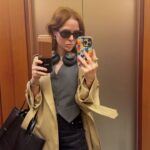 Angela Scanlon Instagram – The Unexpected Red Theory! It’s a thing apparently & sublimely or otherwise it’s been sticky. 

1. A shiny red car I dream of and bag with charms 
2. @myfrkl Pixelated heart 
3. A red den 
4. @tonygreen_illustration 🤠 cowboy hat (currently framing with red bobbles)
5. Old sunnies @maxandco (scrunchie @wearetbco )
6. Dorothy shoes 
7. @virginradiouk lift and Latin toes 
8. Red fringe 👀
9. Red dots @14_day_manicure @secretspauk 
10. Woman with travel blender 

Is it a thing?!