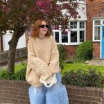Angela Scanlon Instagram – My dad asked if my 2 year old dressed me in borrowed clothes. Rude, but also I think this means I nailed the look 😂 is this a HIT (also hot but mostly because it’s a jumper) OR MISS?!