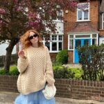 Angela Scanlon Instagram – My dad asked if my 2 year old dressed me in borrowed clothes. Rude, but also I think this means I nailed the look 😂 is this a HIT (also hot but mostly because it’s a jumper) OR MISS?!