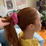 Angela Scanlon Instagram - You often ask about my slap and I was filming yesterday & remembered to get a full list for my fellow “see throughs”…. It’s not my everyday face but if you’re into something a little more “done” or want to try a coloured line (surprisingly low maintenance) save this for later or send it to your redheads 😂 Swipe for a swishy pony by @mauriceflynn & some excellent camera work - @shiseido Synchro Skin Self Refreshing Foundation in “Opal” - @narsissist Creamy concealer in “Chantilly” - @hudabeauty Tantour in “Fair” - @merit Highlighting Balm - Day Glow in “Rose Gold” - @charlottetilbury matte beauty blush wand in “Pillow Talk Peach Pop” - @eylureofficial 2/3 length lashes - Mascara @esteelauderuk Turbo Lash High Powered Volume and Length. - Blue liner @danessamyricksbeauty Colourfix in “Beach” Want more of this….