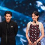 Angela Yuen Instagram - 這是超級延期金像獎post 因為最近真的忙到呼吸也要輕輕的才能保留體力保住小命 🫠 1. 很高興可以跟光漢頒獎！ 2. 遇到 Angelababy me be like: 😵‍💫😵‍💫😵‍💫 3. 我全晚都好開心好開心，翌日要開 05 但都不捨得回家 4. 如果可以，下年再見 🩵