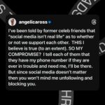 Angelica Ross Instagram - I’ve been told by former celeb friends that “social media isn’t real life” as to whether or not we support each other. THIS I believe is true (to an extent). SO MY COMPROMISE? I tell each of them that they have my phone number if they are ever in trouble and need me, I’ll be there. But since social media doesn’t matter then you won’t mind me unfollowing and blocking you.