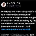 Angelica Ross Instagram - I’m ready. [SWIPE] What you are witnessing with me is a “conviction in the spirit” where I am being called to a higher standard of accountability by the vows I have taken and profound inner shift we Buddhist call #HumanRevolution To be convicted in the spirit is EXTREMELY uncomfortable at times. I thought I was “doing enough”, but my spirit is calling me out. I know full well that I’m capable of doing more. I wanted to know what stability felt like, but was reminded that all structures are unstable. I also learned that my gained privileges could shield my eyes and my mind from needing to worry about things that were “not my problem” if that’s what I wanted. I don’t want that. I won’t look away, I won’t be silent. Photo by @gersonlopes_photographer Hair by @brandon_yourstylist Makeup by @markquirimit