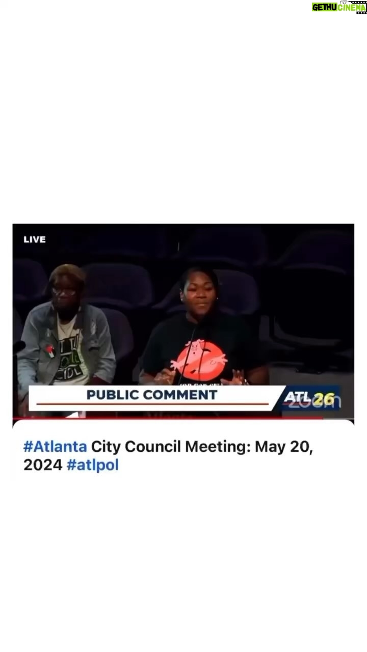 Angelica Ross Instagram - @saveweelaunee ATLANTA: Despite numerous city council meetings with historic levels of opposition, countless mass protests, and a ballot petition campaign that collected over 116,000 signatures from Atlanta residents (1/4 registered), Mayor Dickens and his administration continue to disregard democracy and move forward with their plans to build a militarized police training facility in the Weelaunee Forest. All too willing to do the bidding of corporations, wealthy donors, and Governor Kemp, while acting against the will of the people of Atlanta. More recently, the Atlanta Police Department conducted a brutal and violent attack and arrest of peaceful anti-war students, children and faculty at Emory University protesting for a permanent ceasefire to stop the genocide of Gaza and to Stop Cop City. These militarized police tactics, learned in partnership with the Israel Defense Forces, are another example of the type of policing that Cop City will facilitate. The people of Atlanta have already spoken, and they have said they don't want Cop City. Once again Rev. Keyanna Jones showed up for our collective futures.