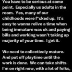 Angelica Ross Instagram – When I was young my parents would make us do our homework before we could play.  So many folks online never had that and it shows.  All some of y’all want do is joke, dance, get high, watch porn, and covet other peoples lives on social media.  Listen everything in moderation, BUT…

You have to be serious at some point.  Especially us adults in the room.  Yes, many of our childhoods were f*cked up.  It’s easy to wanna relive a time when being immature was ok and paying bills and working wasn’t taking up majority of your time.  I get it. 

We need to collectively mature.  And put off playtime until the work is done.  We can take shifts.  I’m on right now, with a lot of folks, but we could use some more help.  #ceasefirenow #freecongo🇨🇩 #freepalestine #tigrayfamine #genocidejoe #yemen #warcriminal #istandwithpalestine #istandwithsouthafrica #vote #democracy #unitednations #HumanRights #NMRK #WorldPeace
