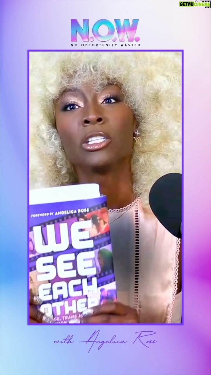 Angelica Ross Instagram - “We have a culture full of people who cannot see themselves clearly. And because they can’t see themselves clearly, they don’t really even see other people’s lives clearly and just scrolling on Instagram with ill-conceived perceptions. How important is it for us to, as you say, see each other?” - @angelicaross “When I think about this, I think that the answer lies ultimately in community. And so when you ask the importance of seeing each other, and the reason why I named the book, We See Each Other, I wanted to be clear about who I was talking to, which is other black trans folks. Everybody else, you can peek in, you can glean the wisdom from this, but this is about us. And I think when we hyper-focus on our communities and the folks that are around us, I think it makes this work of cultural change easier. But when you begin to focus on your immediate community, and you begin to see the folks in your immediate community, I think that’s how we begin to have some cultural change. So if you, in your local community, are doing what you can to show up for the trans folks, for the black folks, for the queer folks, et cetera, in your local community, the folks who are down the street from you right now, and I’m doing the same here, and they’re doing the same over there, that’s how the shift begins to happen. There’s that GLAAD statistic that folks always say of like, I think the number is 70 some odd percent of people say they’ve never met a trans person. And what I like to say is they believe they’ve never met a trans person, and the reason they believe they’ve never met a trans person is because they have not created a safe enough environment around them for the trans people who already exist in their local communities to tell them their truth. And so how can we think on an individual standpoint about making the space around us safe for the trans folks, for the marginalized folks who are already there?” - @rayzhon