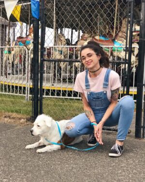 Angie Rae Instagram - I have so many photos of beautiful things over the last handful of years that haven’t been shared. 
Here’s a little Tilly mixtape. 👯‍♀️💞

#matildainthemovies #rescuedog #luckdragon #puppyangel