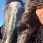 Angie Harmon Instagram - Got some great shots today… Which one is your favorite? 😂🤣😂 #blessed #grateful #apollo #percheron #mylove #bigboy