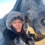 Angie Harmon Instagram - Got some great shots today… Which one is your favorite? 😂🤣😂 #blessed #grateful #apollo #percheron #mylove #bigboy