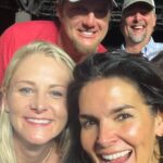 Angie Harmon Instagram - Went to church on Saturday! (See what I did there?) 😉😜 I used to think of @ericchurchmusic as an artist but last night he showed a whole new kind of talent! This man is a fantastic musician! THANK YOU @ericchurchmusic for a wonderful evening! & you to @thomasvanwingerden & @lindseyvanwingerden ! LOVE YALL SO MUCH! Some of it you learn the hard way Some of it you read on a page Some of it comes with heartbreak Most of it comes with age And none of it ever comes easy A bunch of it you maybe can’t use I know I don’t probably know what I think I do But there’s something to it Some of it. #blessed #grateful #framily #countrymusic #gonecountry #northcarolina #carolina #letsgotochurch