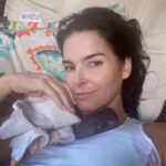 Angie Harmon Instagram - Best “Sorry, I can’t workout today” excuse EVER. #blessed #grateful #squirrel #thomas #squirrellove #squirrelmomproblems #mybabyboy #love ❤️🐿️🍼