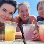 Angie Harmon Instagram - Love my ride or die… rain or shine! 😂❤️👍🏼🌦️ #blessed #grateful #myladies #thatwasfun