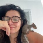 Angie Harmon Instagram - 101 fever but a growing boys gotta EAT!! 😂🐿️❤️ #blessed #grateful #squirrelmom #🤒🤧😷