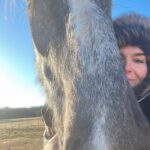 Angie Harmon Instagram - Got some great shots today… Which one is your favorite? 😂🤣😂 #blessed #grateful #apollo #percheron #mylove #bigboy