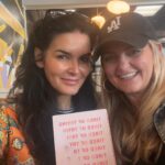 Angie Harmon Instagram - Just met with this brilliant woman/mom/author. Please excuse my puffy face because the second I saw her I just started bawling. If you have ever looked up at the sky and said “Really?“ then this book is for you. This woman and this book have come into my life at such a poignant time. There are no such things as coincidences… New and wonderful things to come! Stay tuned! #blessed #grateful #newfriends #tiredoftrying @ashley.morgan.jackson you are a true gift from above!