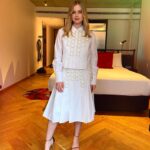 Angourie Rice Instagram - one last mean look for 2023 styling: @sarahslutsky top and skirt: @huishanzhang shoes: @stuartweitzman hmu: @xs.rose