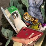 Angourie Rice Instagram - episode 6 of #TheLastThingHeToldMe is streaming now on Apple TV ☔️🍪📺🫖🚨 also this is my audition to be on @girlscarryingshit. I’m carrying iPad, waterbottle, book, phone, thin mints, pretzels, cauliflower puffs