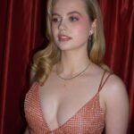Angourie Rice Instagram - last night … makeup: @katrinakleinmakeup hair: @claraleopard dress: @cucculellishaheen jewels: @viceversajewelry styling: @sarahslutsky