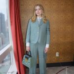 Angourie Rice Instagram - feeling mean in green styling: @sarahslutsky outfit: @thombrowne makeup: @katrinakleinmakeup hair: @claraleopard