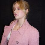 Angourie Rice Instagram - 2 mean looks in 1 day💋 styling: @sarahslutsky hair: @kattthompson makeup: @katrinakleinmakeup suit: @thombrowne pink: @versace