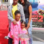 Aniela Gumbs Instagram – #tbt on the red carpet for my big brothers movie premiere @khamanigriffin #Cloudywithachanceofmeatballs2 #actingrunsinthefamily #tgit #anielagumbs #greysanatomy #like #follow #comment #love