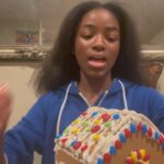 Aniela Gumbs Instagram – Happy Holidays  Gingerbread house building #food #treat #fit #fun #cute #bestvideo #instagood #greysanatomy #zola #actress #historymaker  #anielagumbs 
#christmas #like #comment #follow #love