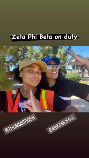Anika C. McFall Instagram - ZETA PHI BETA SORORITY, INC Sorors on the Call of Duty 💙🕊️🤍 S/O Alpha Phi Alpha Fraternity on the line as well 💛 We’re STILL here Standing Strong #sagaftrastrong #sagaftra #sagaftrastrike #wgastrong @sagaftra @wgawest @wgaeast 

#BENDINGCORNERSWITHANIKA
#anikamcfall #actress #producer #writer #muse #finerwomanhood #catchonorcatchup