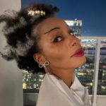 Anika Noni Rose Instagram - The Bride of Frankenstein steppin out with her side piece, Gomez. Happy Halloween!🎃 #BrideOfFrankenstein #Gomez #Noir #Halloween
