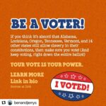 Anika Noni Rose Instagram - #Repost @benandjerrys ・・・ Wait—slavery? Yup. Voters in five states (Alabama, Louisiana, Oregon, Tennessee, and Vermont) have the chance to approve new language in their state constitutions that bans slavery. Read more at the link in our bio.