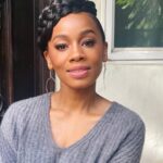 Anika Noni Rose Instagram - When you get gussied for your zoom chat and feel a full goddess. Party on the top…pj’s on the bottom😜 😘😅 Face @samuelpaulartist (@armanibeauty #LuminousSilk @merit lip oil in #AuNatural) Hair: @theglamdiaryy #Pjs #Glam #LetTheRightOneIn #cozy