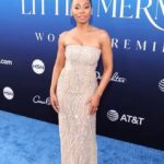 Anika Noni Rose Instagram - What a wonderful night at #TheLittleMermaid! @hallebailey, you are a beautiful Ariel! @awkwafina and @daveeddiggs, both of you were hoots. @melissamccarthy, just fantastic! ————— Styling @jasonrembert Asst: @ww.ilt @chaquita_bee Hair @ryanburrellhair Face @billieegene Gown @marianebechara #PrincessTiana at #thelittlemermaid 🧜🏽‍♀️ #DisneyPrincess #MarianeBechara