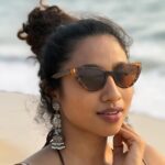 Anjana Mohan Instagram - Photography : @abhijithretouch #beachvibes #fashion #portrait #iphoneography #dusky #look #lookoftheday #beach #vibes #nomakeup #style
