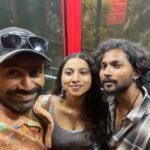 Anjana Mohan Instagram - Spending time with you always enjoyable @shinetomchacko_official @abhijithretouch . #shinetomchacko #actor #friendship