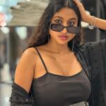 Anjana Mohan Instagram - Which one is your favourite? . Click : @abhijithretouch #anjanamohan #black #outfit #photography #iphone15 #phonephotography #hot