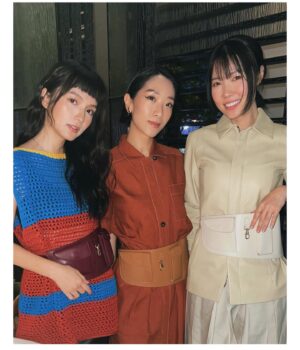Anjaylia Chan Instagram - Lovely night, lovely ppl, lovely place, needless to say, lovely brands and lovely fashion items ❤️🧡💙

My head to toe from 
@tods #todshk 

@hoganbrand @rogervivier